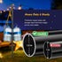 ETICSIPA 10FT 1.5 Inch 2 1 String Light Poles, Heavy Duty Poles for Outdoor String Lights with Shepherd Hook, in Light