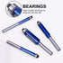 BAIDETS 1/4 Inch Set, 13/16", 1-1/16", 1-3/16", 1-7/32" Straight Flush Trim Router Bits Shank, Top Bearing Flush Trim