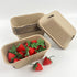 30 Pack Rainmae Natural Pulp Fiber Large Berry Basket for Picking Fruit, Molded Berry Basket for Blueberry Raspberry