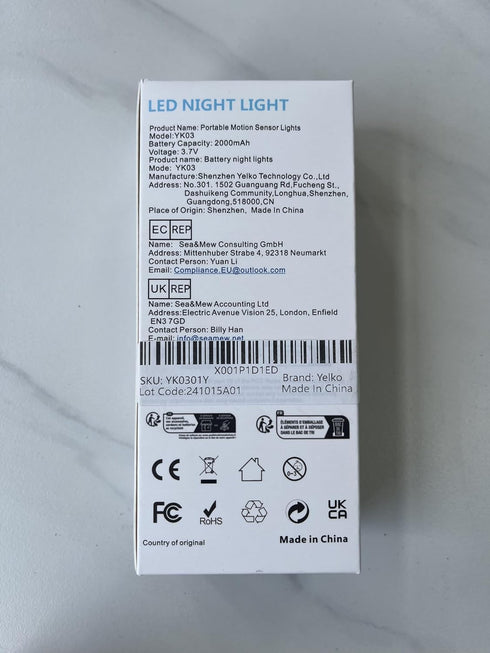 Rechargeable Motion Sensor Night Lights - Smart Lighting Solution