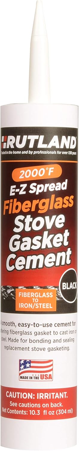 Rutland E-Z Spread Fiberglass Stove Gasket Cement, 10.3 oz. Cartridge by RUTLAND PRODUCTS