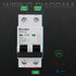 Miniature Circuit Breaker 120V/240V AC 2Pole 32Amp Smart Circuit Breaker DIN Rail Mount for Marine Power Systems, Solar