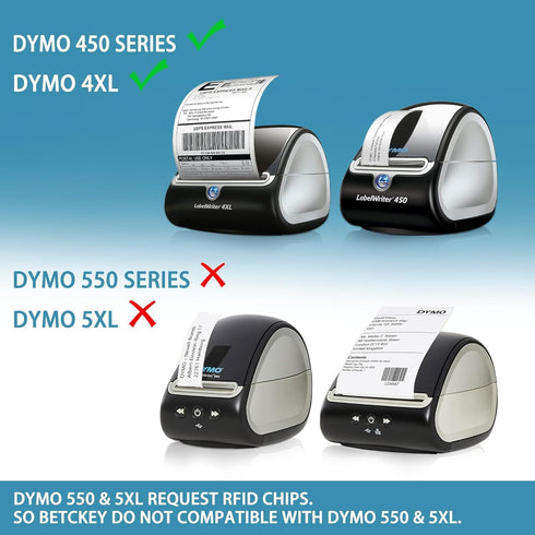 BETCKEY Compatible DYMO 30334 Multipurpose Barcode/FNSKU Labels, 2-1/4" x 1-1/4", 1 Roll/1000 Labels