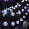 Metaku Solar String Lights for Outside, 36FT 60 LED Crystal Globe String