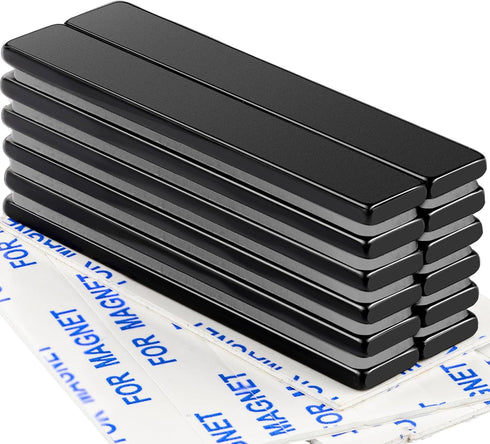 DIYMAG 12 Pack Waterproof Neodymium Bar Magnets with Epoxy Coating | Powerful Rare Earth Magnets, 60 x 10 x 3mm