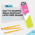 Enday Pencil #3 Yellow, Best Wood Cased Unsharpened Number 3 Drawing Pencils with Latex Free Eraser, 12 Pencils Box for