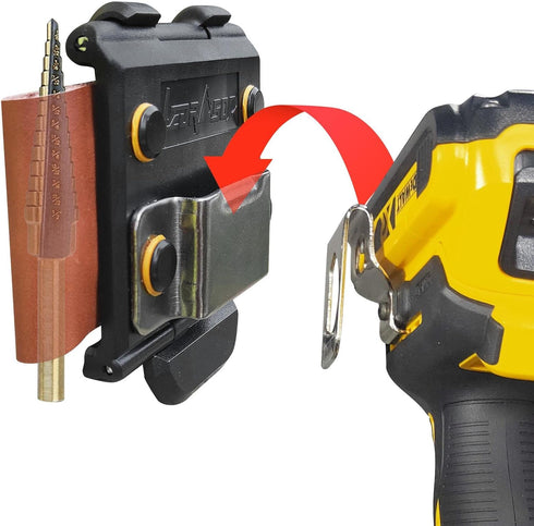 Tape Measure Holder, Tactical Drill Holster with Belt Clip, Small Electrician Tool Pouch for Cordless Tools