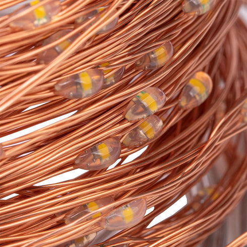AWQ 200 LED 66 FT Copper Wire String Lights 8 Modes USB Powered with Remote Control for Decoration