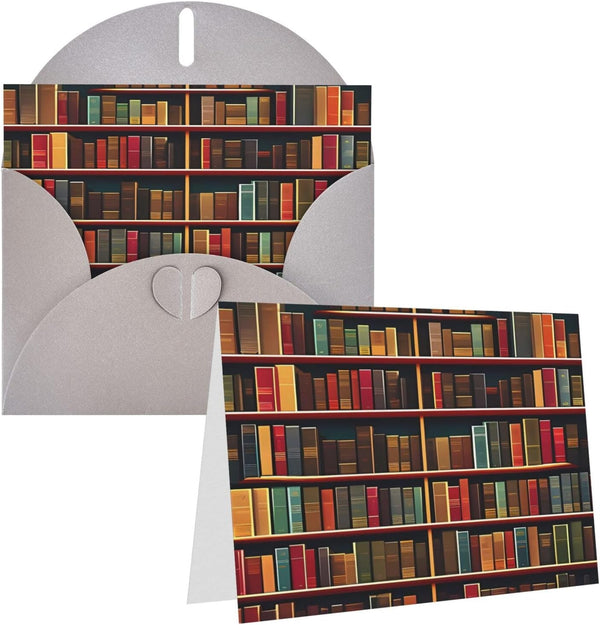 Eekstdbn Greeting Cards Library Bookshelf Book Greetingcard With All Occasion Cards Invitation Holiday
