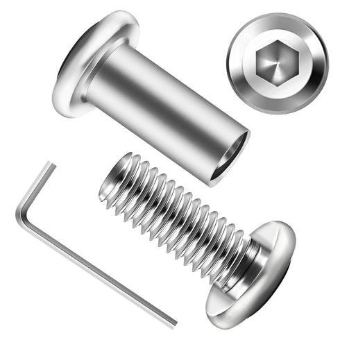 MYWISH 10Sets M6 x 16mm Flat Head Hex Socket Cap Screws Bolts and