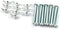 10pcs Galvanized Carbon Steel Screw Bolts with Wing Nut Kit - 1/4 Inch Mounting Hardware Fitting Fastenings