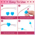 Silicone Eyeglasses Ear Grips - Heart-Shaped Retainers for Sunglasses