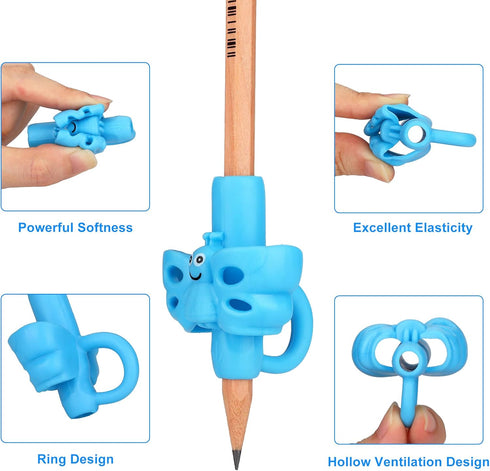 KOABBIT Pencil Grippers for Kids Handwriting, Pencil Grip for Toddlers 2-4 Years, Writing Aid for Learning