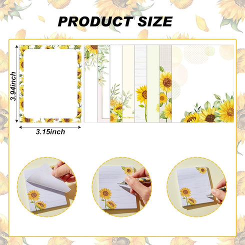 Sabary 9 Pads Sticky Notes | 3.15 x 3.94 Inches Cute Self-Sticky Note Pads for Memo Reminder | Office Home Gift