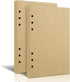 Tofun 2 Packs A5 Blank Vintage Refillable Paper, Retro A5 Binder Refills Paper