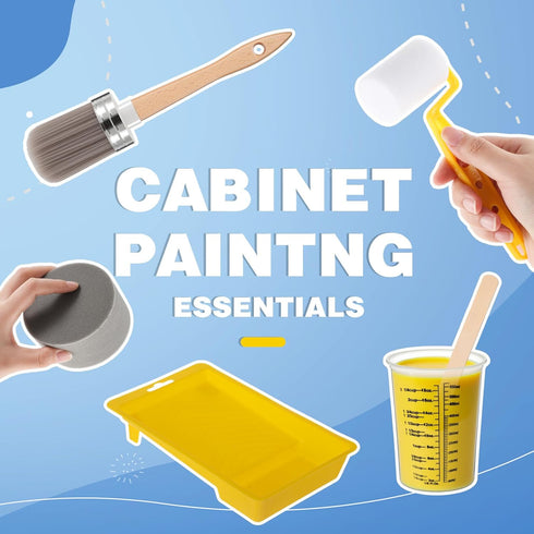 LemonRoad 18 Set, Paint(2 Inch,Essential Set) Pieces Paint Brush and Roller Painting Supplies for Cabinet Furniture