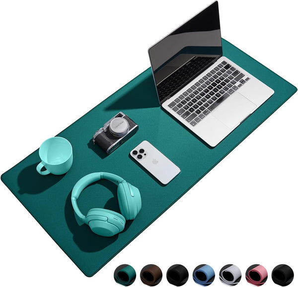 Waterproof Large Gaming Mouse Pad, Durable Stitched Edges, Non-Slip Rubber Base, Green 31.5"x11.8"x0.12"