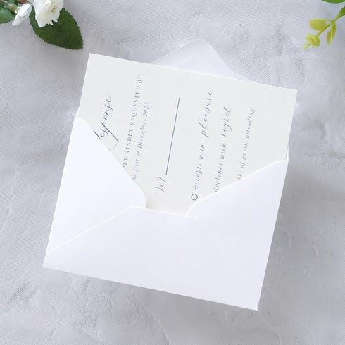 PONATIA 50 Pack A1 White Envelopes, 3 5/8 x 5 1/8 Inches for Weddings, RSVP, Christmas Cards, Baby Showers