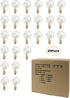 Adirxon 25-Pack G40 Bulbs, Bulbs 5W Dimmable, E12 2200K Globe Replacement Clear Glass Incandescent Light for Outdoor