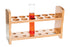 EISCO Wooden Test Tube Rack, Accommodates 12 Tubes up to 28mm, 10.25" Wide, Beech Wood