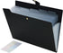Expanding File Folder - 7 Pocket Letter Size Accordion File Organizer with Labels - Black