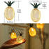 MINTSSOUL 15ft 20 BIMEE Pineapple Solar String Lights LEDs Waterproof Solar Powered Fairy String Lights Hanging Lights