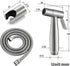 IIUUAYUVI Set HandheldSprayer Quality Stainless Steel Supercharge Cloth Diaper Sprayer BrushedSprayer with Stainless