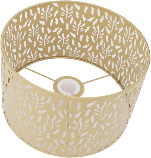 E27 E14 Zerodis Metal Hollow Lampshade, Iron Art Water Grass Leaf Design with Dual Use, for Table Lamp Floor Light Wall