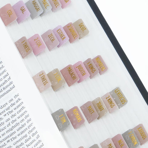 Mr. Pen - Catholic Mini Bible Tabs for Women, 84 pcs, Soft Glow, Gold
