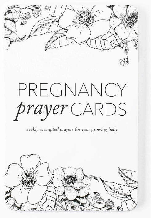 DUNCAN & STONE PAPER CO. 20 Pregnancy Milestone Cards - New Mom Essentials, Weekly Prayer, Bible Verse Signs, 42 Weeks
