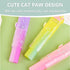 Retractable Pencil Eraser, Cute Gradient Jelly Eraser, 4Pcs Suitable for School Home Office Supplies