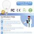 8 Pack Bulbs E12 60Watt 6000K A15 Bulbs, 600LM, 120V, 85+, Non-dimmable hansang Ceiling Fan Light Base, Equivalent