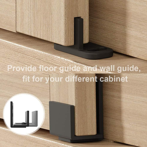3FT ZEKOO Super Mini Sliding Barn Door Hardware Kit for Single Door Cabinet, Small Barn Door Hardware Track Kit for TV