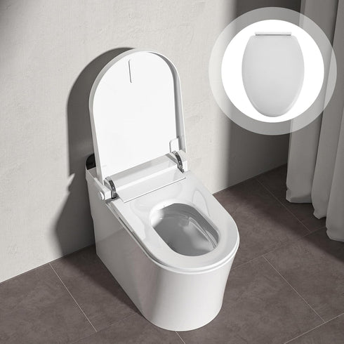 SOPOTUTU Thickened Toilet Seat Cover for Adults and Easy to Clean Bathroom Lid Fits Standard Toilets with Robust