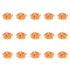150pcs Waterproof Telephone Line Connectors K1 Network Cable Wire Terminals, Orange Clear Button UY Butt Splice