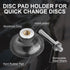 3 Pack 2 Inch 1/4" Gunpla Disc Pad Holder, Sanding Discs Holder Roll Lock Disc Pad Quick Change Disc Adapter with Shank