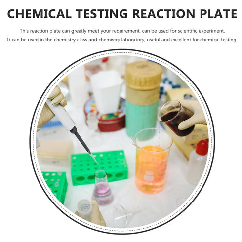ULTECHNOVO 5 Pcs Ceramic Reaction Plate - Laboratory Tools Chemistry Lab Spot Plate, Depressions Spot Plate, Teaching