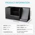 KINGFOM PU Leather Desk Organizer with Wireless Charging Station, 10W Charger for iPhone 14/14 Pro/13/12/Samsung Galaxy