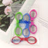 yueton 4pcs Colorful Plastic Handle Folding Safety Scissors with Keychain Holes for Craft Fishing