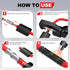 AIRIC Heat Shrink Butt Connectors 4 AWG, 6 Pcs Waterproof Electrical Crimp Splice Terminal for Auto Repair