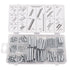 200PCS Spring Assortment Kit Zinc Plated Extension and Compression Springs Kit with 20 Different Sizes for Home Repairs & DIY
