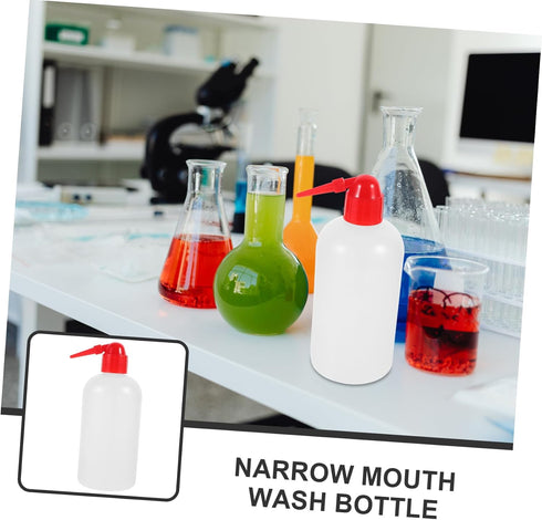 2pcs Graduated Wash Bottles - Portable Lab Scale for Liquids