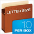 Pendaflex Expanding Accordion File Pockets, Extra Durable Letter Size, 10/Box, Reinforced with Dupont Tyvek Material