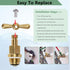 setPK1100 A Premium Brass Globe Valve Stem & Bonnet for Arrowhead Hose Bibs, Boiler Drains & Sill Faucets - Durable