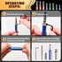 17Pcs Colorful Self Centering Drill Bit Set with 1/4" Hex Shank for Woodworking and Metal