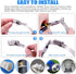 Glarks 7Pcs 10 Feet Long Worm Gear Hose Clamp with 6 Fasteners, 304 Stainless Steel Adjustable Pipe Clamps