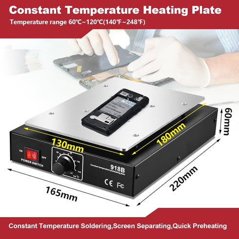 7 Inch LCD Screen Separator Preheating Panel 110V 450W Touch Glass Separator for Phone Repair