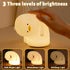Attivolife Duck Night Light, Silicone Why Duck Lamp, Dimmable Rechargeable Nursery Bedside Lamp, Creative Gift Idea