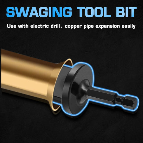 Hakkin 7PCS HVAC Repairing Set, Air Conditioner Copper Tube Expander with 5 in 1 Swaging Tool