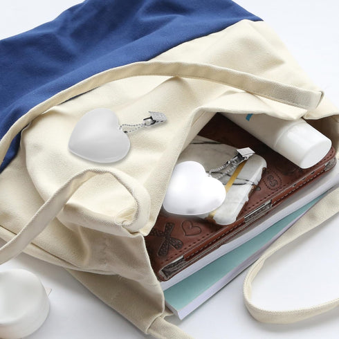 2PCS VICASKY Heart Purse Light for Handbag Accessories - Sensor Touch Control Heart Shaped Purse Lamp : Portable Small